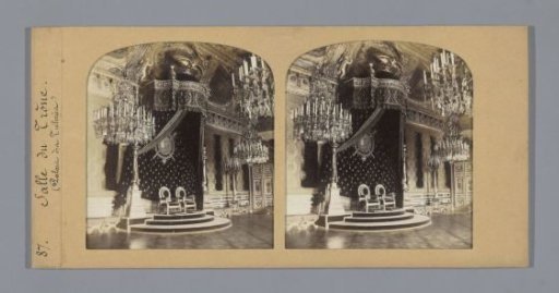 Interior of the Throne Room of the Palais des Tuileries in Paris