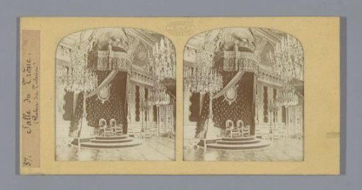 Interior of the Throne Room of the Palais des Tuileries in Paris