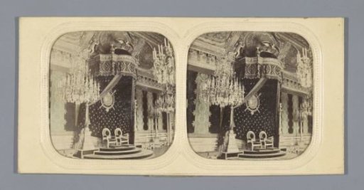 Interior of the Throne Room of the Palais des Tuileries in Paris