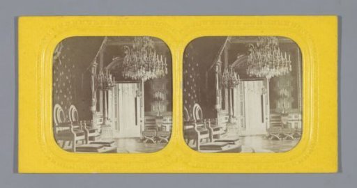 Interior of the Throne Room of the Palais des Tuileries in Paris