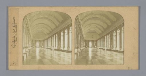 Interior of the Hall of Mirrors in the Palace of Versailles