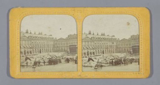 Place Vendôme with the Remains of the Vendôme Column during the Paris Commune in 1871