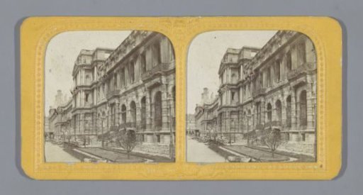Palais des Tuileries in Paris after the Fire during the Paris Commune in 1871