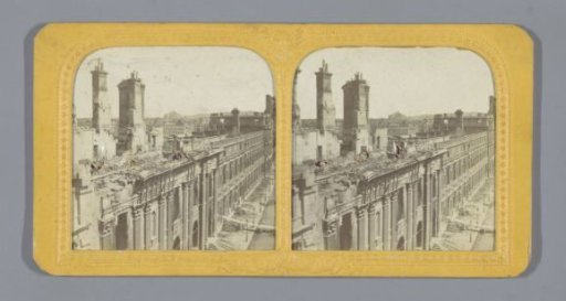 Ruin of the Palais des Tuileries during the Paris Commune in 1871