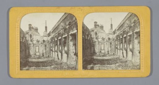 Ruins of the Palais des Tuileries during the Paris Commune in 1871