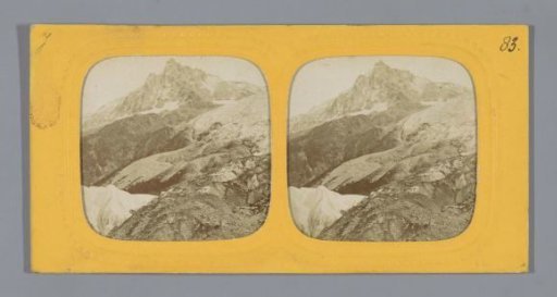 Mer de Glace on the North Side of Mont Blanc near Chamonix