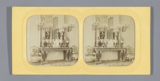 Interior of the reception room of the Empress in the palace of Compiègne, France