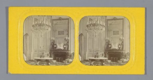 Interior of the salon of the Empress in the palace of Compiègne, France