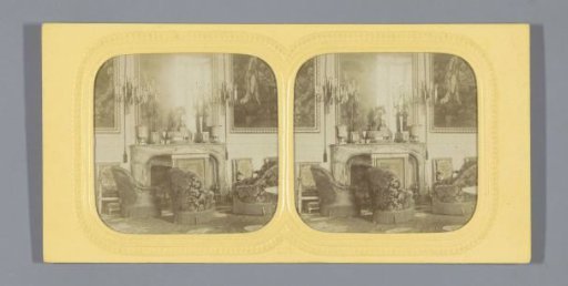 Music salon of the Empress in the palace of Compiègne, France