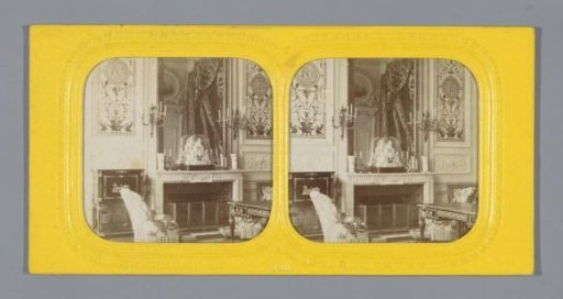Interior of the chamber of the Empress in the palace of Compiègne, France