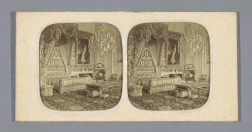 Bedroom for foreign sovereigns in the palace of Compiègne, France