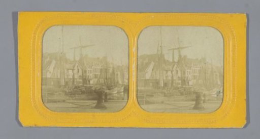 Ships in the harbour of Dieppe, France