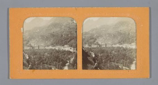 View of Luz-Saint-Sauveur in the French Pyrenees