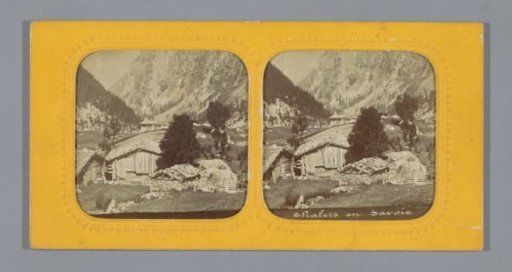 Chalets in a mountain valley in Savoie, France