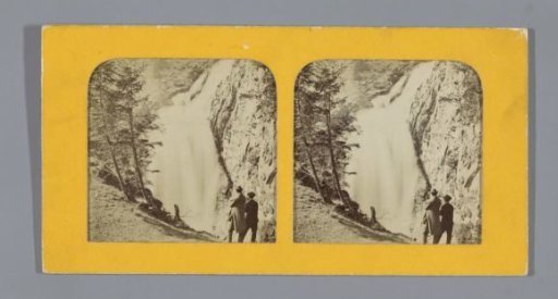Waterfall of Barberine on the border of France and Switzerland