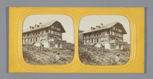 Hotel building in Mürren, Switzerland