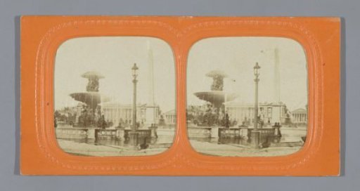 Fontaine des Mers and the Obelisk of Luxor on the Place de la Concorde in Paris