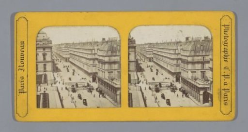 View of the Rue de Rivoli in Paris