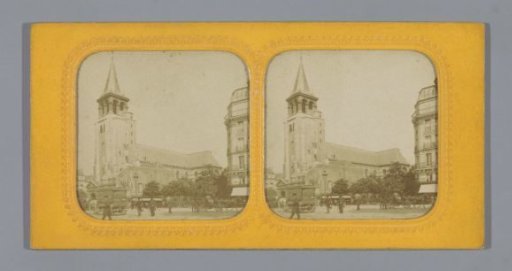 Exterieur van de Sint-Germanus-van-de-Weidenkerk in Parijs