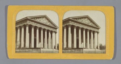 Exterior of the Madeleine Church in Paris