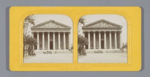 Façade of the Madeleine Church in Paris