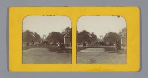 Champs-Élysées, gezien richting de Arc de Triomphe, Parijs