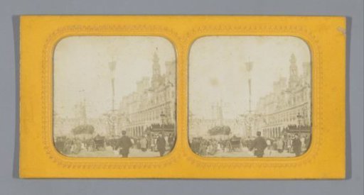 Festiviteiten voor het Hôtel de Ville, Parijs