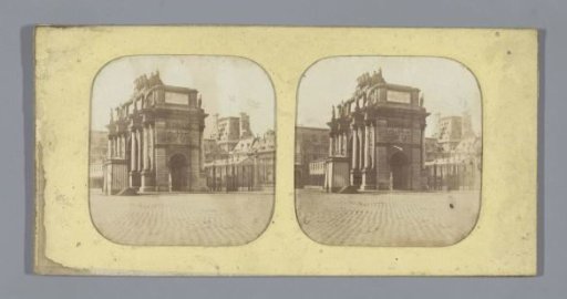 Arc de Triomphe du Carrousel in front of the Tuileries Palace, Paris