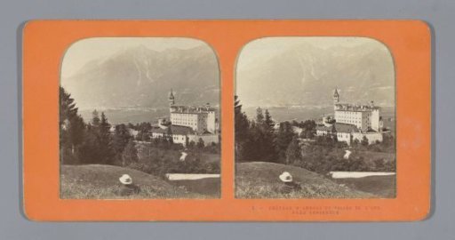 View of Ambras Castle and the Valley of the Inn, near Innsbruck