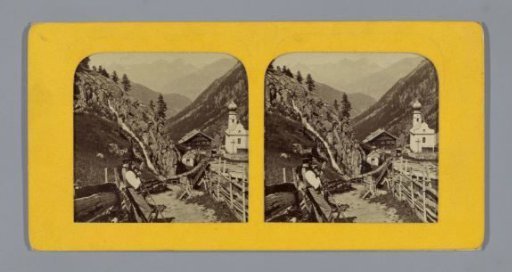 View of Heiligkreuz, near Vent im Ötztal
