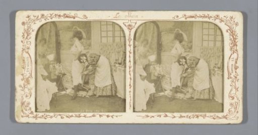 Woman dressing another woman
