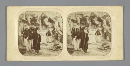 Procession around image of Christ