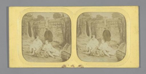 Two women by a bridge