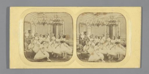 Ballet dancers before a performance