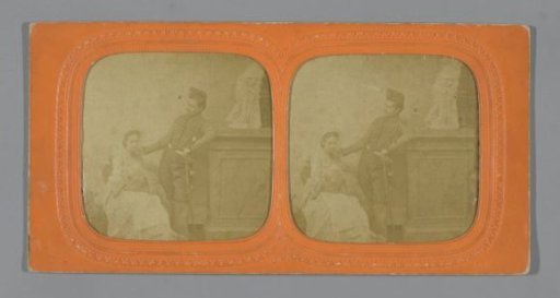 Soldier and young woman