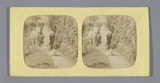 Six children playing tag