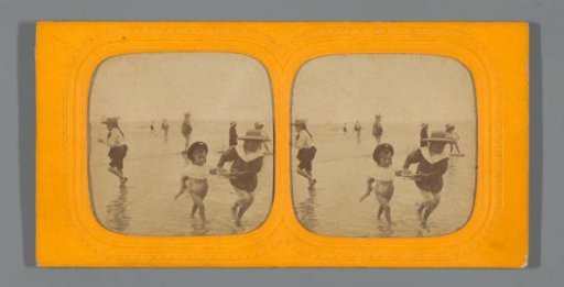Children in the sea