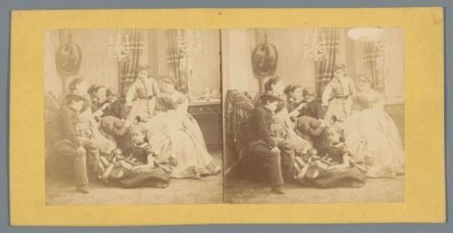Two women with children in a room