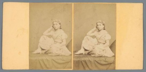 Girl dressed as an odalisque