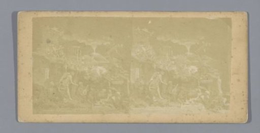 Staging of dolls in a set, representing the amusement in hell