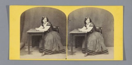 Kate Terry at a table