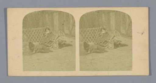Children falling out of a cart