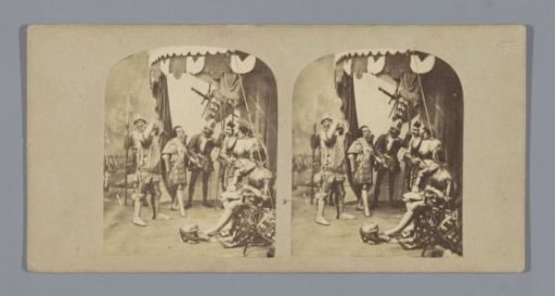 Theatrical representation of the last moments of the life of Prince Edward