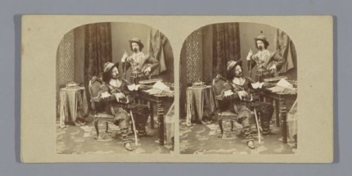 Two men in historical costumes
