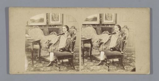 Woman reading on a bench