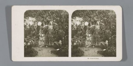 Couple in kimonos in a room with plants