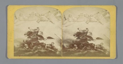 Fresco of Brumidi's Allegory of War in the dome of the Capitol