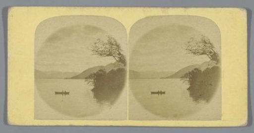 Lake view with a boat