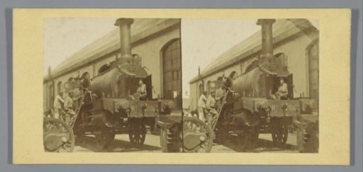 Steam locomotive with mechanics