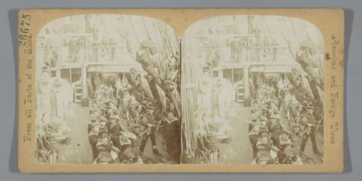 Sailors hoisting the sails